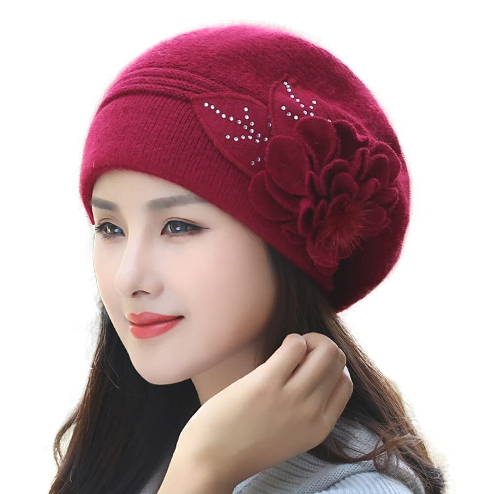 5407 Winter Beanies Hats Beanie Knit Fashion Warm Winter Hats Rabbit Fur